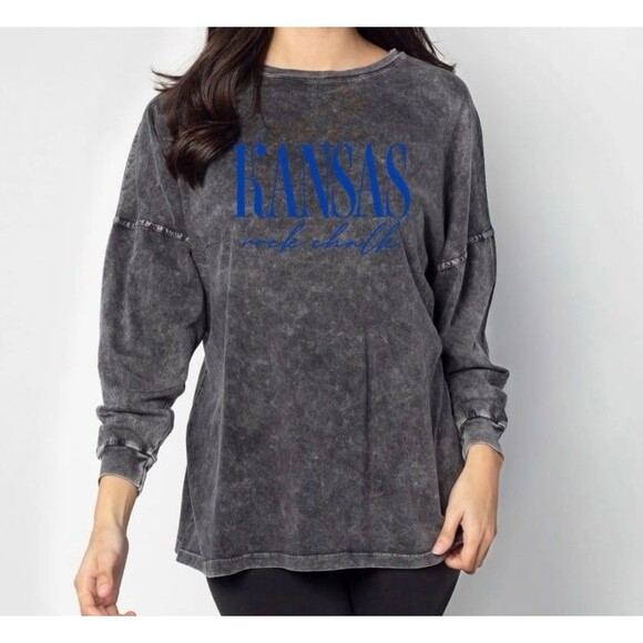 Chicka-d Kansas Jayhawks The Big Shirt Size XL New With Tags - Picture 1 of 9